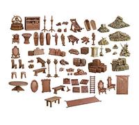 Mantic TerrainCrate: Dungeon Depths Games | 73 Pre-Coloured 28mm PVC Terrain Pieces | Fantasy Dungeon Scenery for D&D, Pathfinder, Warhammer | Includes Traps, Treasure, Torture Devices & More