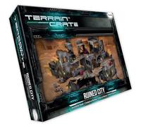 Mantic MGTC203 TerrainCrate Ruined City Modular Scenery, Brown