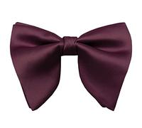 Mantieqingway Bow Ties for Men, Pre Tied Bowtie Adjustable Oversize Mens Bow Tie for Tuxedo, Vest, Wedding, Party, Graduation, Wine Red, Medium