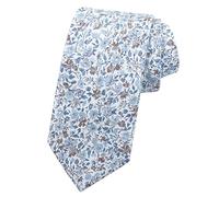 Mantieqingway Men Skinny Tie Cotton Floral Necktie for Wedding Groomsmen Tie, 46, Medium, 46, M