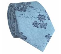 Mantieqingway Men's Cotton Floral Neck Tie 2.56'' Printed Skinny Tie, 17-1