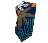 Mantieqingway Men's Cotton Printed Floral Neck Tie Skinny Tie, A4, Medium