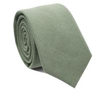 Mantieqingway Men's Skinny Tie Solid Color Neckties 2.36'' Formal Business Striped Ties, Morandi Green