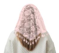 Mantilla Veil,Shawls And Wraps For Women,Black,Triangle Scarf,Soft & Silky Lace Headscarf,Elegant Daily Accessory For Weddings,Parties & Travel,Lightweight Breathable Cover For Women & Brides