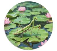 Mantis 1000 Pieces Jigsaws Insect Round Puzzle for Adults And Kids Cool Unique Challenge Games Scene Creative 1000pcs (67.5x67.5cm)