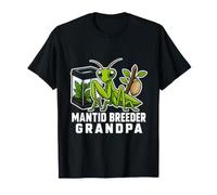 Mantis Breeder Grandpa Vintage Retro Badge Graphic Design T-Shirt