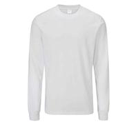 Mantis Men's Essential Heavy Long-Sleeved T-Shirt in White | Size: XS Mantis White XS