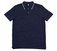 Mantis Men's Tipped Polo Shirt in Navy | Size: Medium Mantis Navy M