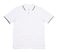 Mantis Men's Tipped Polo Shirt in Off-White | Size: 2XL Mantis Off-White 2XL