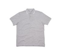 Mantis Men's Tipped Polo Shirt in Pale Grey | Size: XL Mantis Pale Grey XL