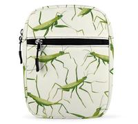 Mantis Pattern Small Crossbody Bag for Men Mini Messenger Bags Side Shoulder Satchel Purse