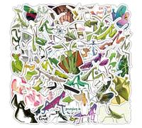 Mantis Stickers 50 Pcs Waterproof Cartoon Insects Sticker for Water Bottle Skateboard Scrapbook Laptop Luggage Phone Computer Helmet Car Bike,Vinyl Funny Cool Decals for Teens Adults Boys
