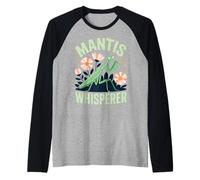 Mantis Whisperer Nature Lover Bug Enthusiast Fun Casual Wear Raglan Baseball Tee