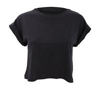 Mantis Womens/Ladies Crop Top/Short Sleeve T-Shirt (L) (Black)