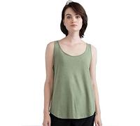 Mantis Womens/Ladies Loose Fit Sleeveless Vest Top (XL) (Soft Olive)
