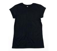 Mantis Womens Roll Sleeve Tee Ladies Short Sleeve Cotton T-Shirt Casual Top