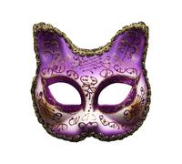 Mantle Scarf Winter Kids' Performance Half Face Ideal For Parties & Celebrations Carnival Design Plastic Material Cat Boy (D, 13X13CM)