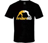 Manto Brazilian Jiu Jitsu Martial Art T-Shirt Printed Tee Graphic Top for Men Shirt Black