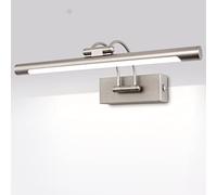 MantoLite Dimmable LED Bathroom Wall Light 8W 40CM Cabinet Picture Lights Adjustable Nickel Wall Sconce Hotel Bedside 3000K/4500K/6000K Reading Lamp Display Lamps