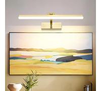 MantoLite LED Bathroom Vanity Wall Light Fixture, Dimmable 10W 41CM Cabinet Picture Lights,Ajustable Gold Indoor Lighting Wall Sconce Hotel Bedside 3000K/4500K/6000K Reading Lamp Display Lamps