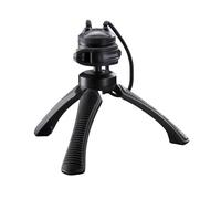 Mantona Kaleido Mini 3-Leg Table and Hand Tripod with Ball Head - 1/4 Inch Connector, Spirit Level and Hands Chlafe) Midnight Black