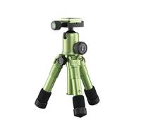 Mantona kaleido Mini Photo/Table and Travel Tripod with Ball Head with Quick Release Plate and Carry Bag Lime Green Metallic