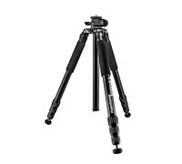 Mantona Kodiak L aluminium photo tripod, stable professional photo tripod without ball head, swivelling centre column, spikes, 2nd short centre column, for landscape, architecture and astrophotography