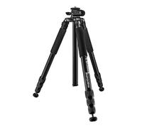 Mantona Kodiak L Aluminium Photo Tripod, Sturdy Professional Photo Tripod without Ball Head, Pivoting Rotating Centre Column, Spikes, 2nd Short Centre Column, for Landscape, Architecture and Astro Photography