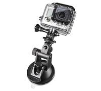 Mantona Mini suction cup mount compatible with Go Pro Hero 11 10 9 8 7 6 5 4, DJI Osmo Action, Insta360 action cameras, suction cup mount with 1/4 thread perfect for windshield and window
