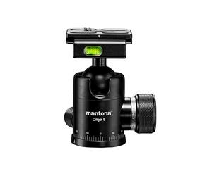 Mantona Onyx 8 Arca Swiss Ball Head (M1-3008A) compatible with 50mm quick-release plates,mirrorless cameras, system digital cameras, digital cameras and camcorders-Black
