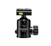 Mantona Onyx 8 Arca Swiss Ball Head (M1-3008A) compatible with 50 mm quick-release plates, professional manufacture for DSLR, mirrorless cameras, system digital cameras, digital cameras and camcorders, black