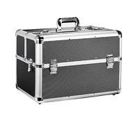 Mantona photo equipment case - Robust aluminum case with slots, hard foam padding and lockable combination lock. Easy access with left/right hinged lid.