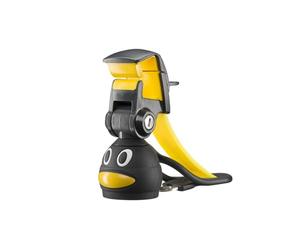 Mantona Smartphone Bottle Selfie Holder with Penguin Design - Black/Yellow