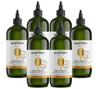Mantova Extra Virgin Olive Oil Multipack 6×500 ml - Squeezer Bottles, Precise Pouring, Cooking, Salads, Pizza, Grill, Marinades - Family Pack, Savings, Gift Idea, Equilibrado
