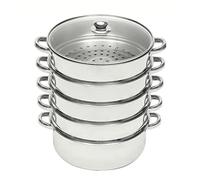 Mantowarka Stainless Steel Steamer Steamer Induction Steamer Vegetable Steamer 5 Layers 26/28/30cm (26cm)