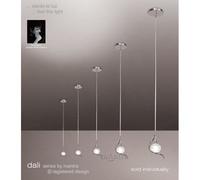 Mantra M0084 Dali Single Light Ceiling Pendant in Polished Chrome Finish