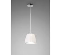 Mantra M4823 Triangle Single Light Small Ceiling Pendant in White Lacquer Finish