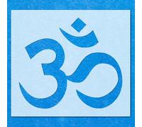 Mantra Om Or Divine Trimurti Stencil: Mylar Airbrush Wall Art Painting Crafts -A3 Stencil - Design Size (290 x 257 mm)