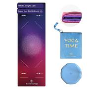 Mantra Yoga Travel PRO 1.5mm | Folding Fitness & Exercise Mat with Bag | Lightweight | Compact | Washable | Eco Friendly | Soft Touch | Non-slip | All Types of Yoga