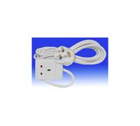 MantraRaj 1 Way Gang Power Mains Extension Lead Cable 3M Metre British Approved 13A Amps Extension Lead Power Socket