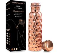 MantraRaj 100% Pure Copper Water Bottle Ayurvedic Leak Proof 1 Liter