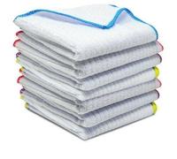 MantraRaj 10PC Microfiber Cleaning Cloths Kitchen Clean Dish Tea Towels Drying Home Dish Cloths Towels Kitchen Cloths for Cleaning Dishcloths for Kitchen Absorbent For House, Kitchen 30 X 30cm