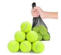 MantraRaj 12-Pack Tennis Balls: High Bounce, Premium Quality, Ideal for Drills, Games & Pets, Includes Mesh Bag