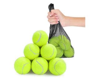 MantraRaj 12-Pack Tennis Balls: High Bounce, Premium Quality, Ideal for Drills, Games & Pets, Includes Mesh Bag