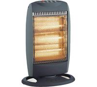 MANTRARAJ 1200W Halogen Heater Portable Instant Heat With 3 Settings Oscillating Function Electric Heater in Grey MANTRARAJ Grey