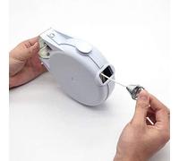 MANTRARAJ 12M Retractable Clothes Line Reel Single Indoor Outdoor Wall Mounted Laundry Dryer Washing Line in White MANTRARAJ White