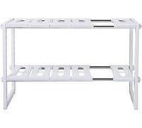 Mantraraj 2 Tier Expandable Under Sink Organizer Storage Shelf Shelves Unit Space Saving Multipurpose Tidy Organizer Rack Cupboard