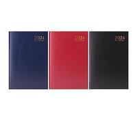 MantraRaj 2024 Diary A4 A5 A6 Week to View And Day A Page Diary With Half Saturday And Sunday Page Diaries Organiser For Student Teacher Home Office Business (A5 Week To View, Red)