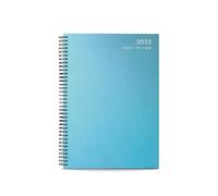 MantraRaj 2025 A5 Spiral Bound Week To View Diary WTV Hourly Slots For Week Days Includes Information Planner For Student, Teacher, Home, Office Including Saturday And Sunday (Cornflower Blue)