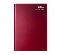 MantraRaj 2026 A4 | A5 | A6 Diary eek to View WTV & Day A Page DAP Desk Diaries | Hard Backed For Home And Office Use Appointment Times Full Year Hardback Planner (Red, A6 Day A Page)